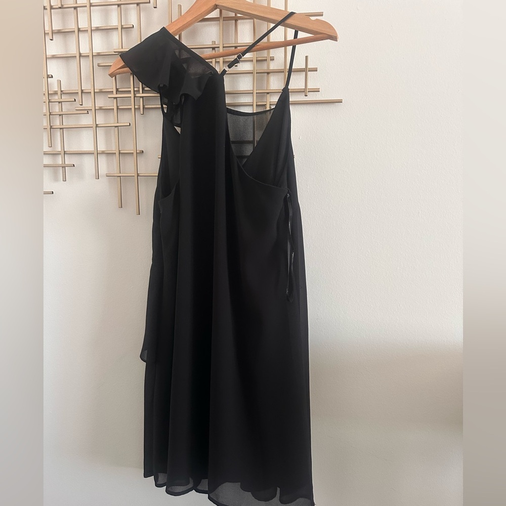 Lulu's Black Ruffle Dress - Picture 2 of 3